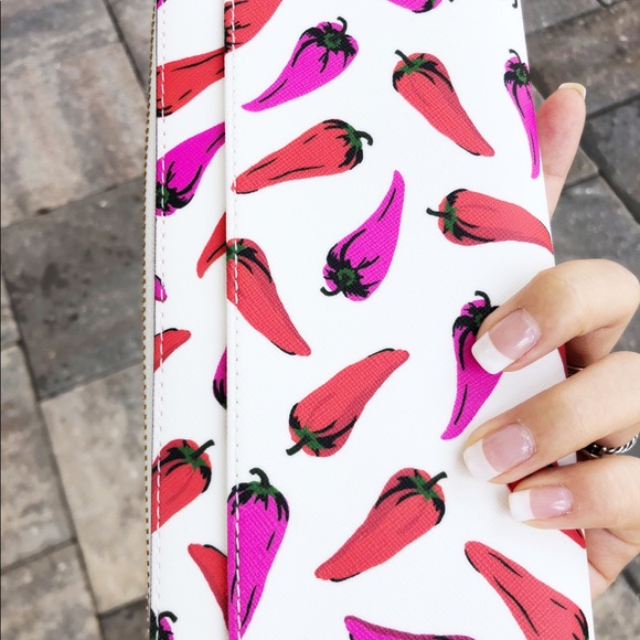 Kate Spade Lacey zip around wallet pepper - Picture 3 of 6